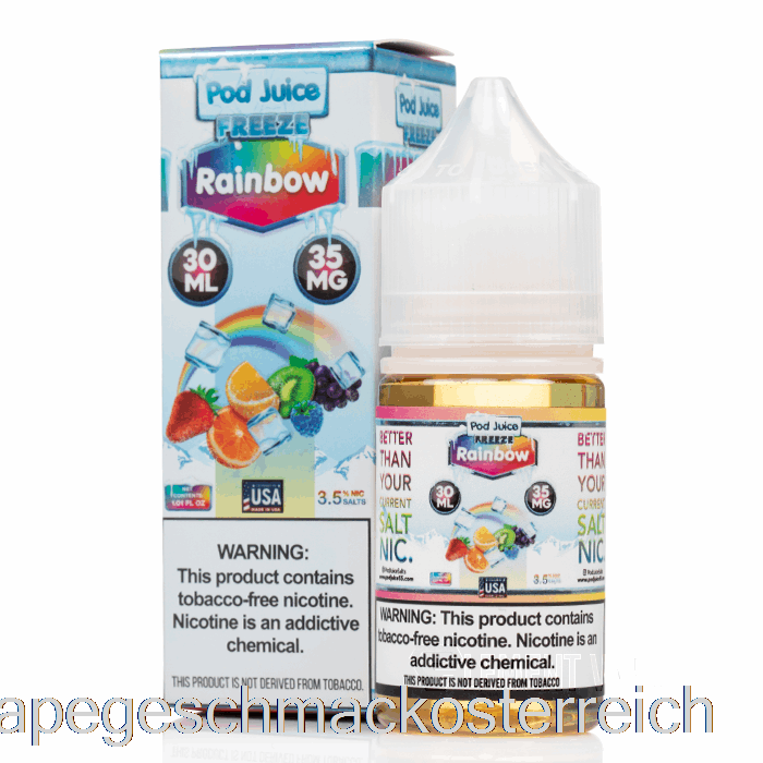 Regenbogen Einfrieren - Schotensaft - 30ml 35mg Vape-Geschmack